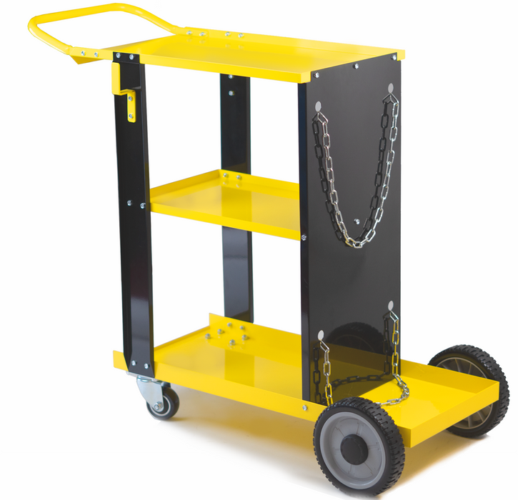 FOXNGEAR FOXNGEAR Welding Cart Heavy Duty for MIG TIG Welder Plasma Cutter 3-Tier Shelf with Tank Storage-612YB
