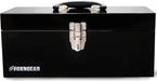 FOXNGEAR Foxngear Heavy-duty 16" Portable Metal Toolbox with Hand Carry- Black