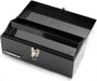 FOXNGEAR Foxngear Heavy-duty 16" Portable Metal Toolbox with Hand Carry- Black