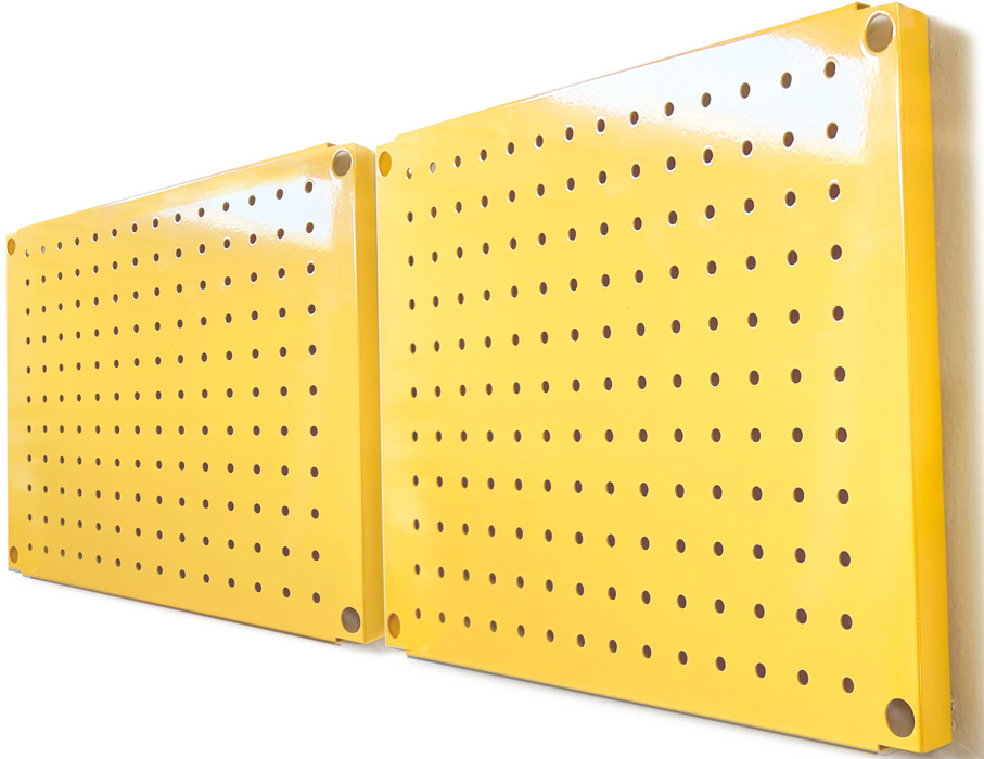 Foxngear HantekSteel Metal Pegboard 12x16Inch Heavy-Duty Wall Organizer for Home Garage Tool Storage-4pcs
