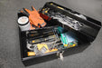 FOXNGEAR Foxngear Heavy-duty 16" Portable Metal Toolbox with Hand Carry- Black