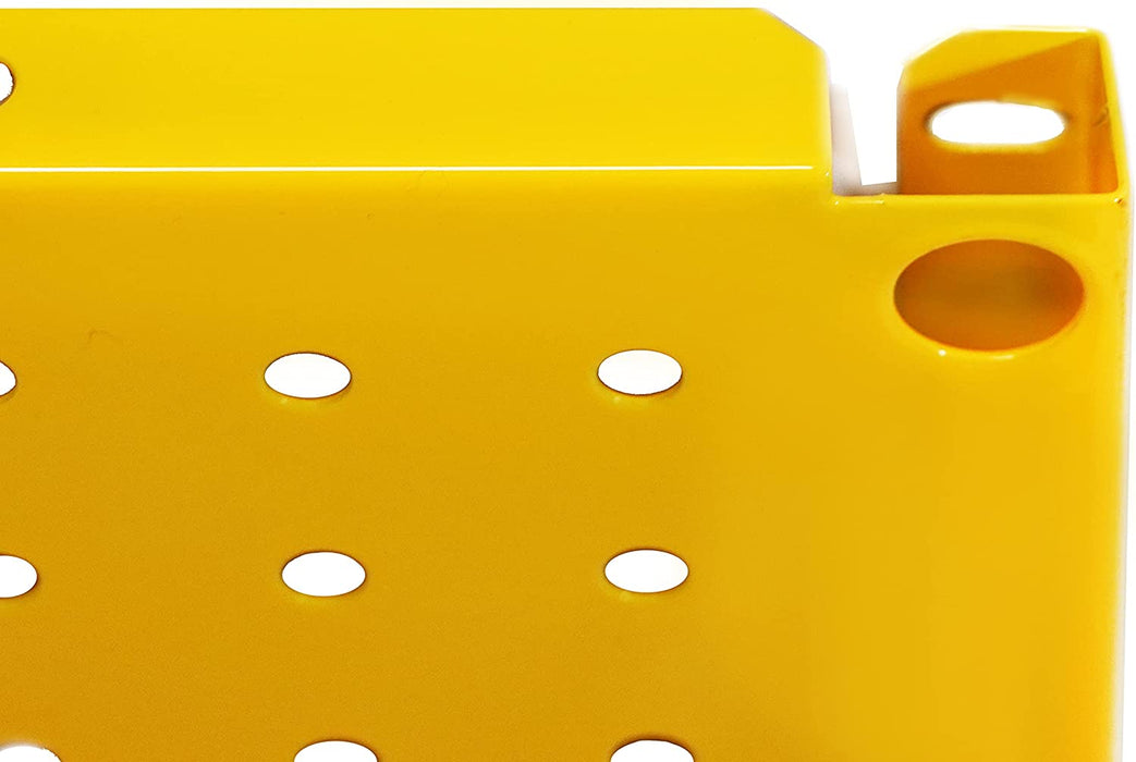 FOXNGEAR Foxngear Metal Pegboard Heavy Duty Wall Organizer for Home Garage Tool Storage-4pcs Yellow