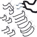 FOXNGEAR 1/4inch Heavy Duty Pegboard Hooks Accessories Organizer for Garage Kitchen Workbench 10 pcs H2ABCDE