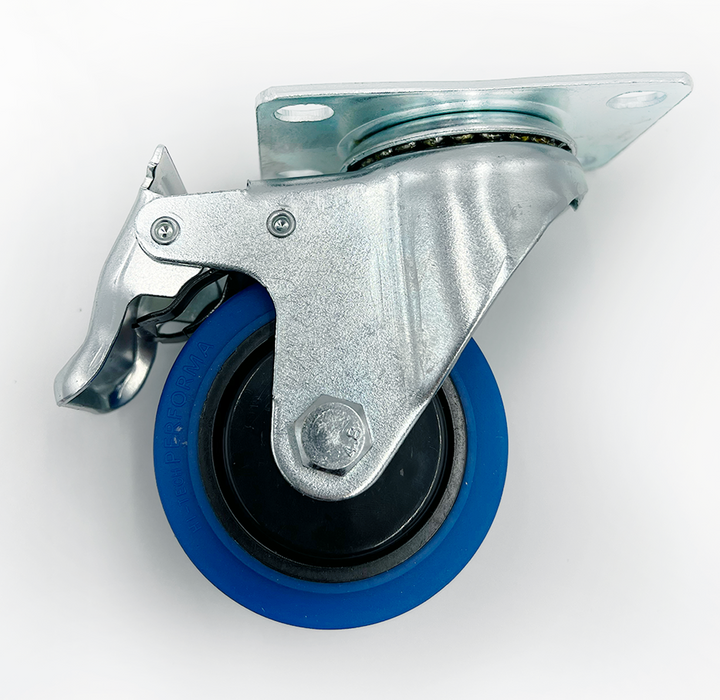 FOXNGEAR 4" TPR Swivel Caster Blue; 198lb
