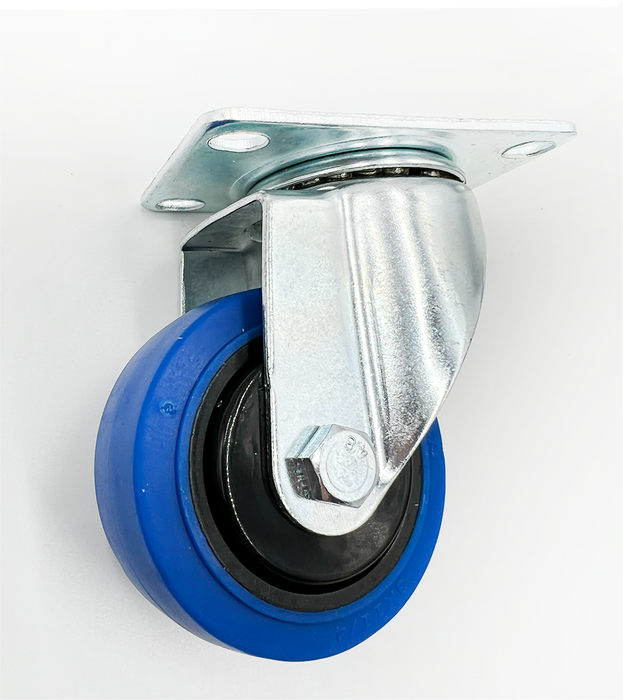FOXNGEAR 4" TPR Swivel Caster Blue; 198lb Swivel