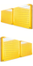 FOXNGEAR Foxngear Metal Pegboard Heavy Duty Wall Organizer for Home Garage Tool Storage-4pcs Yellow 12X16in.